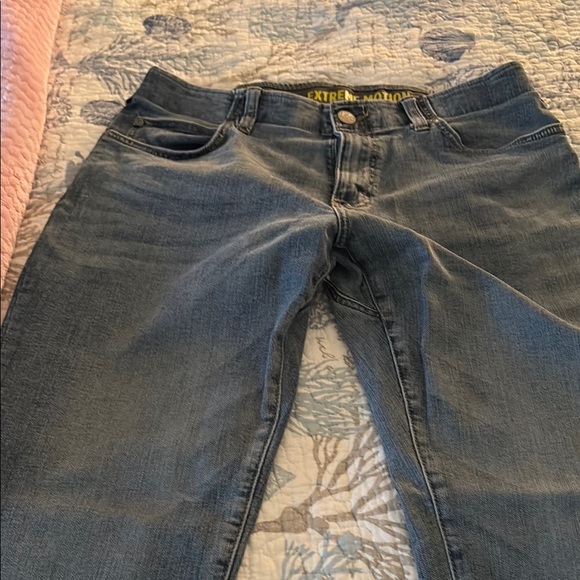 Lee Extreme Motion Tapered Leg Jeans in Blue - Picture 3 of 6